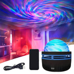 Star Projector USB 5V Aurora  Galaxy Night Light 360° Rotating with Remote Control Ocean Wave Northern Light Bedroom Party KTV